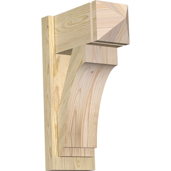 Ekena Millwork Imperial Arts & Crafts Rough Sawn Outlooker, Douglas Fir, 8"W x 16"D x 24"H OUT08X16X24IMP03RDF - main